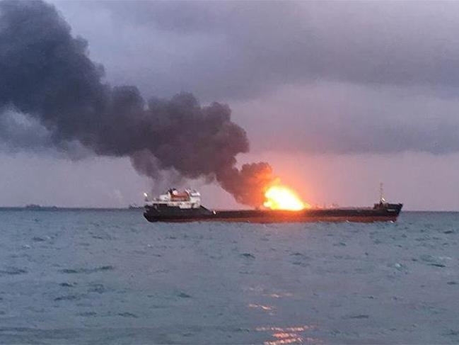 Kırım açıklarındaki gemi yangınında 4 Türk öldü