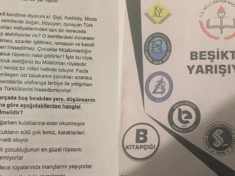 Skandal sınav! Beşiktaş, Moda, Kadıköy'de yaşayan çocuklar ezanı bilmezlermiş