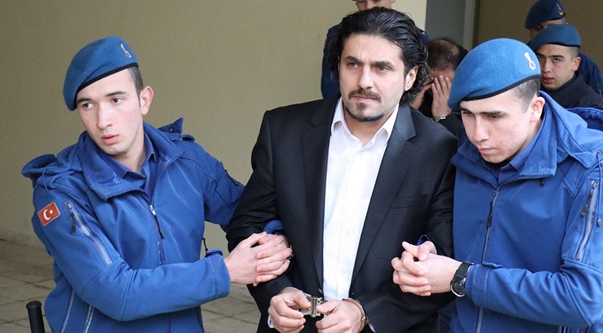 Bodrum Ağır Ceza Mahkemesindeki duruşmaya, tutuklu sanık M.Ö. yoğun güvenlik önlemleri altında getirildi. FOTO:AA