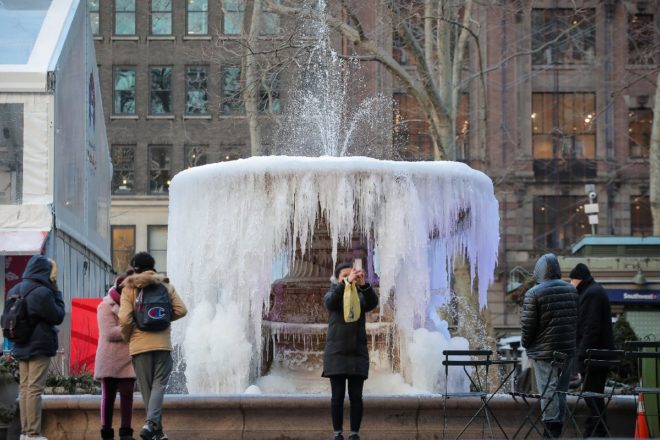 Bryant Park fotoğrafçıların uğrak noktası oldu. 