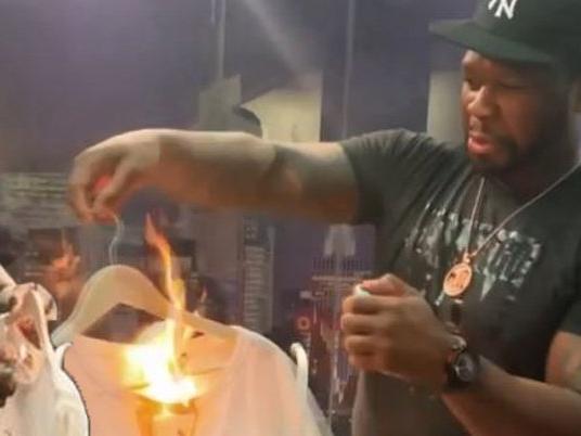 50 Cent Gucci'yi protesto etti tüm kıyafetlerini yaktı