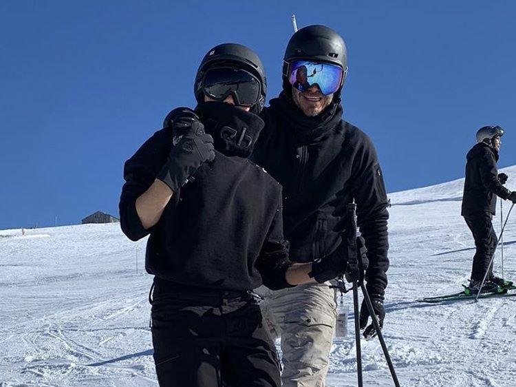 Beckham Ailesi kayak tatilinde