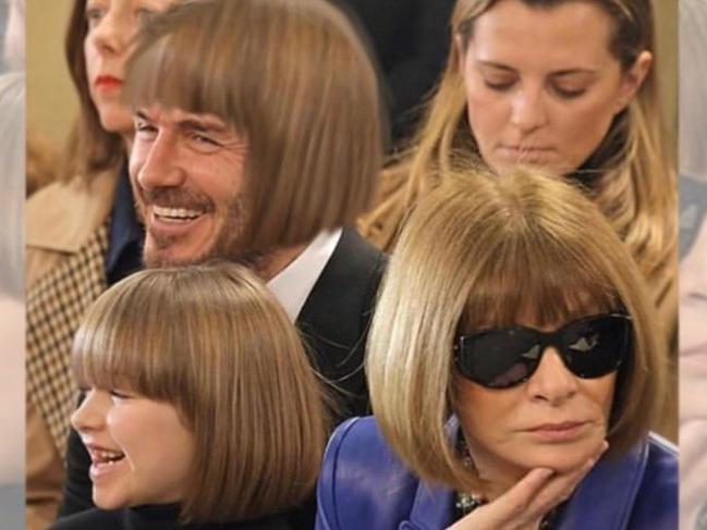 David Beckham ünlü moda editörü Anna Wintour ile dalga geçerse...