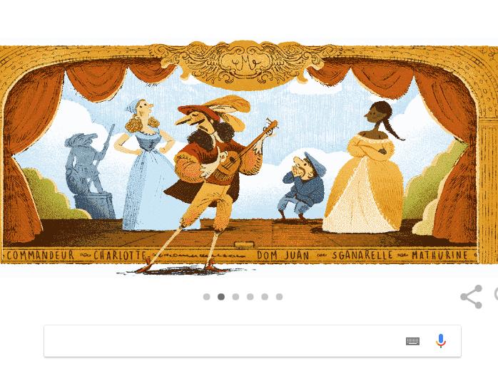 Molière kimdir? Google, Fransız yazar Molière'i Doodle ile andı!
