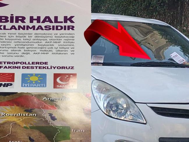 Antalya'da sahte propaganda: Sözde Kürdistan haritası