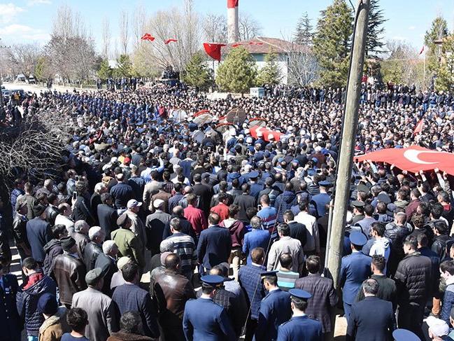 Uzman Çavuş Yaşar Çakır'a Kütahya'da hüzünlü tören