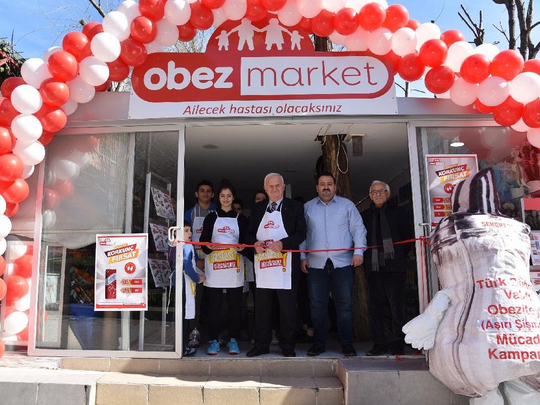 Türkiye'nin ilk 'Obez Marketi' açıldı