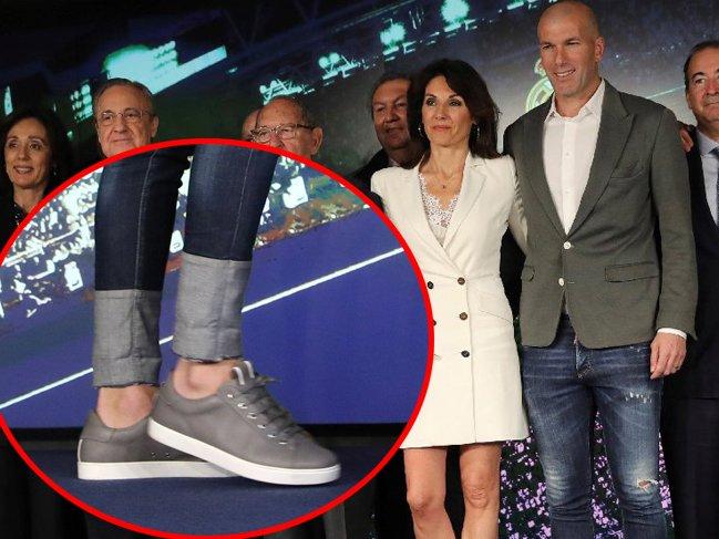 Zidane'ın imza töreninde giydiği pantolon dikkat çekti