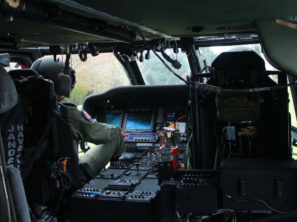 Jandarmadan helikopterli trafik denetimi