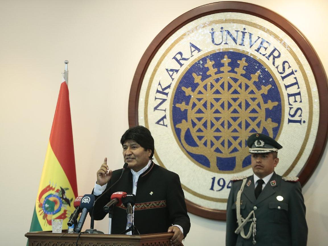 Bolivya Devlet Başkanı Morales resmi ziyaret için Ankara'da
