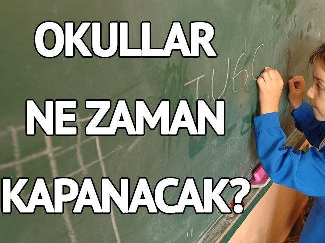 Okullar Ne Zaman Kapanıyor? Yaz Tatili Ne Zaman Başlıyor? - Sözcü