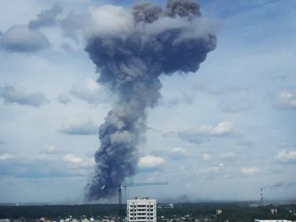 Rusya'da TNT fabrikasında patlama