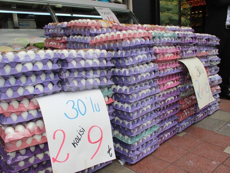 Yumurtanın kolisi 4.5 liraya kadar düştü