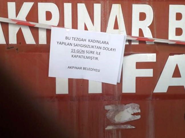 CHP'li Başkan kadınlara saygısızlık yapan pazarcının tezgahını mühürledi