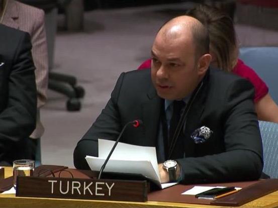 Türk temsilci BM'de bombaladı