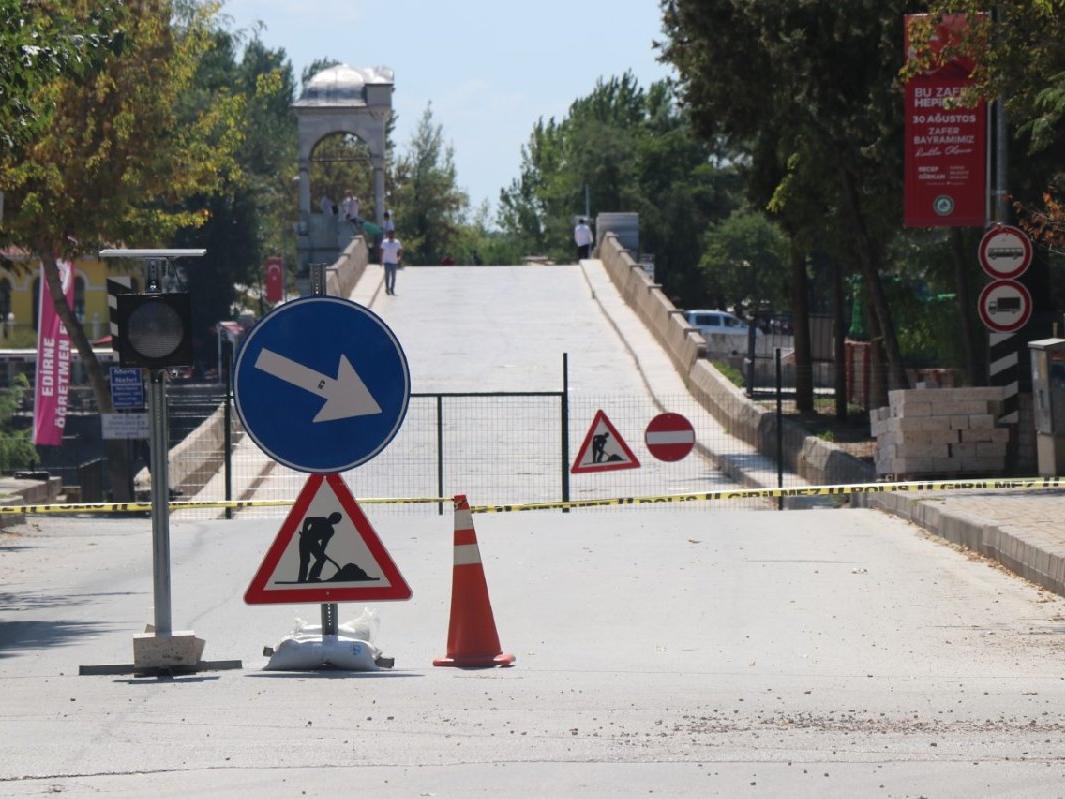Tunca'dan sonra Meriç Köprüsü de bakım için trafiğe kapatıldı