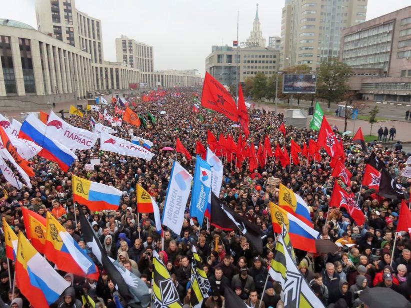 Rusya'da 20 bin kişi sokaklara çıktı