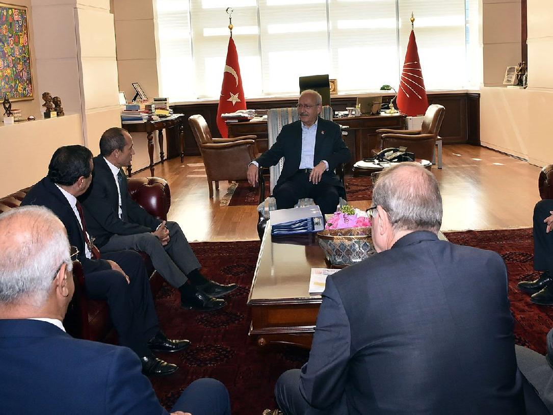 Sendika başkanlarından Kemal Kılıçdaroğlu'na ziyaret