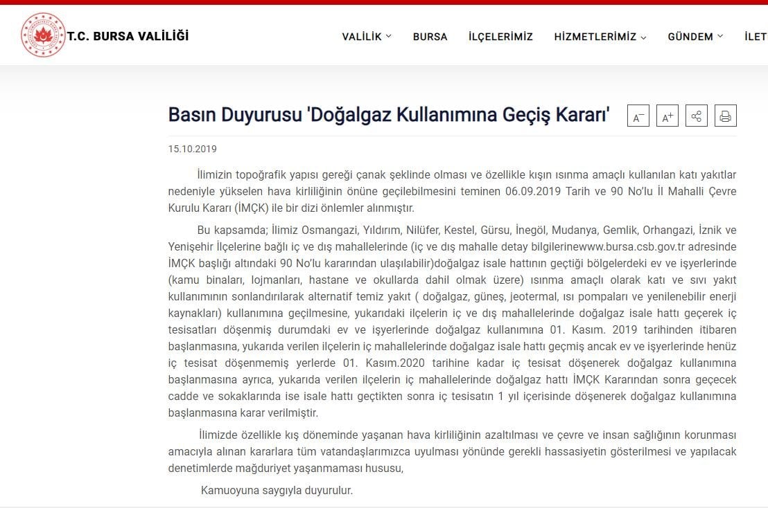 Bursa Valiliği Duyurdu! 1 Kasım'dan Itibaren Kullanılamayacak - Sözcü