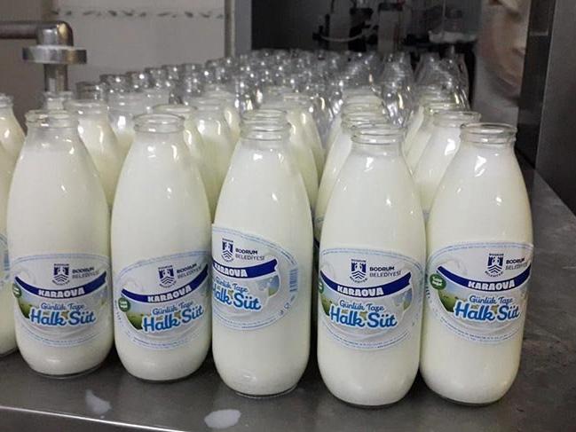 Bodrum’da ‘Halk Süt’ satışta