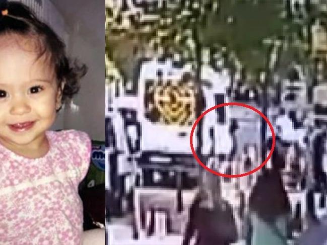 Yola fırlayan üç yaşındaki kızın feci ölümü kamerada