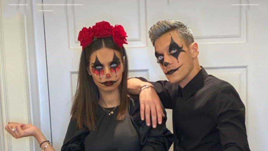 Mesut Özil ve Amine Gülşe çifti de Cadılar Bayramı'nı kutladı