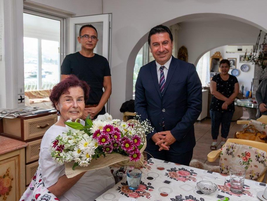 Bodrum Belediye Başkanı'ndan Fatma Girik'e ziyaret
