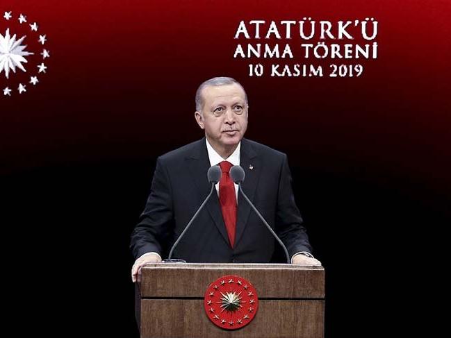 Erdoğan'dan Atatürk'ü anma programında Osmanlı vurgusu