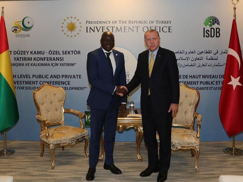 Erdoğan, Gine Cumhurbaşkanı Conde ve Gine-Bissau Başbakanı Gomes ile görüştü