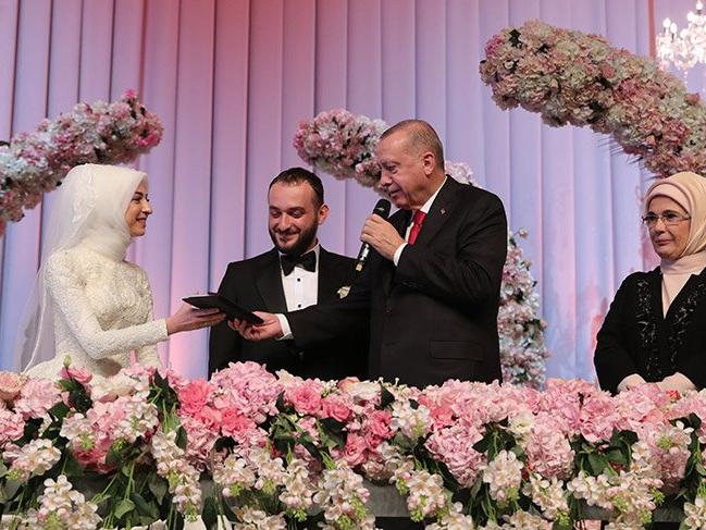 Erdoğan, nikah şahidi oldu!