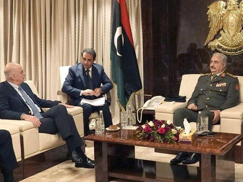 Kriz büyüyor: Yunan bakan Libya'nın sözde lideriyle buluştu!