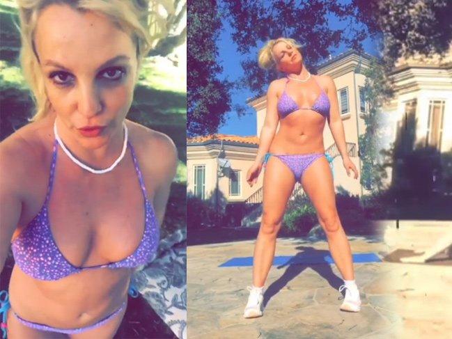 Britney Spears'ın yoga performansı beğenildi