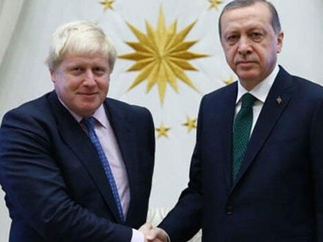 Cumhurbaşkanı Erdoğan, Johnson ile görüştü!