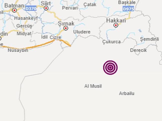 Türkiye-Irak sınırında korkutan deprem!