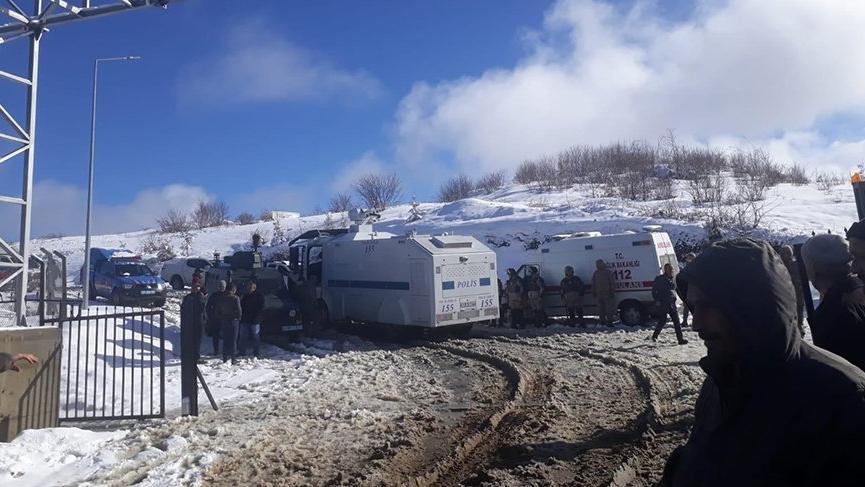 Çöp depolama alanına girdiler jandarma müdahale etti