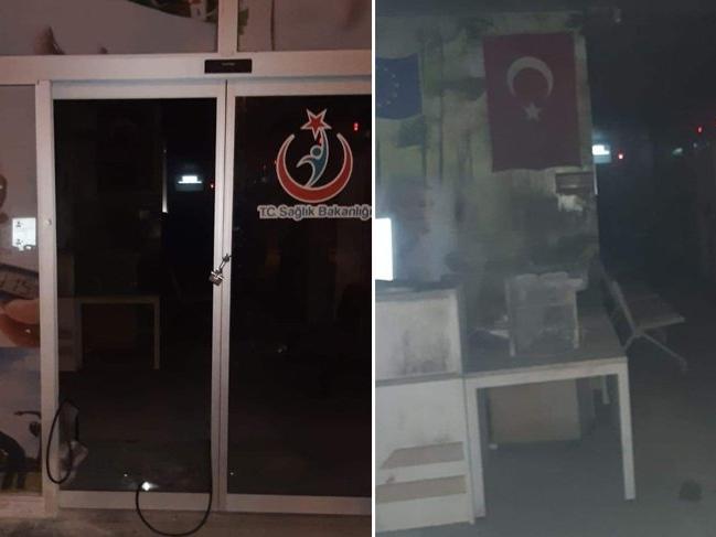 Mersin'de sağlık merkezine molotoflu saldırı!
