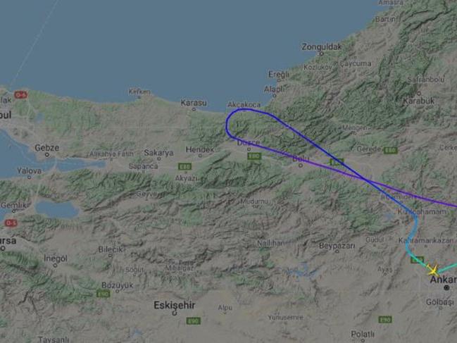 Şüpheli uçak İstanbul'un kıyısından dönmüş