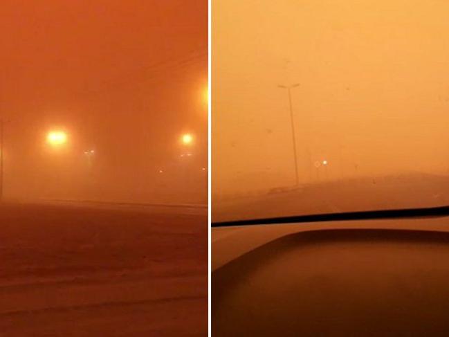 Suudi Arabistan'ı toz fırtınası vurdu!