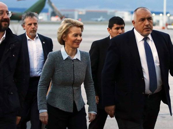 AB liderleri Türkiye-Bulgaristan sınırını havadan inceledi
