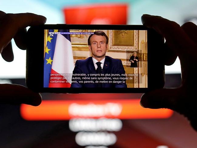 Herkes bu açıklamaya kilitlenmişti: Macron'dan corona virüsü çıkışı