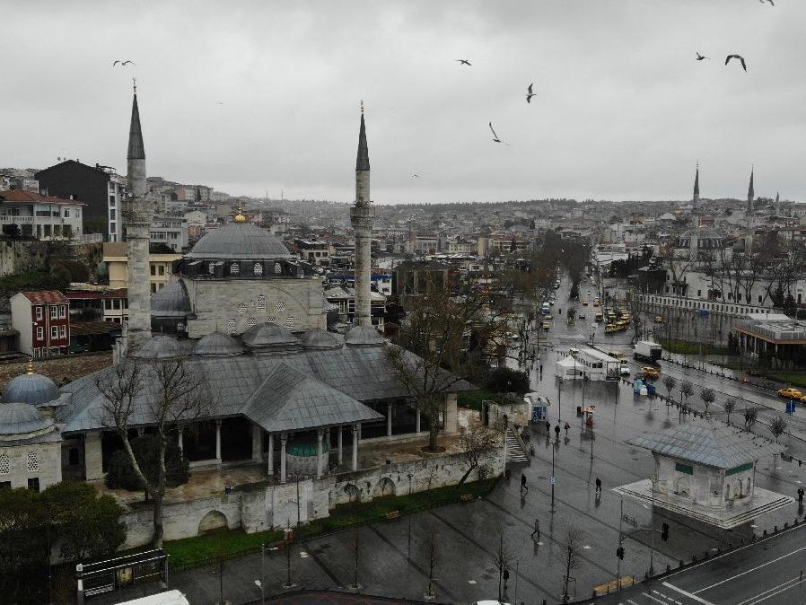 İstanbul'da corona virüs sessizliği havadan görüntülendi
