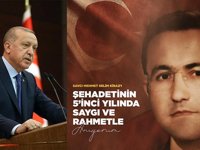 Erdoğan'dan şehit savcı Mehmet Selim Kiraz için anma mesajı