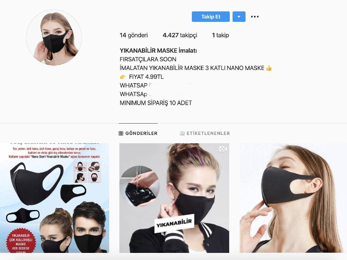 İnternetten maske satışı devam ediyor