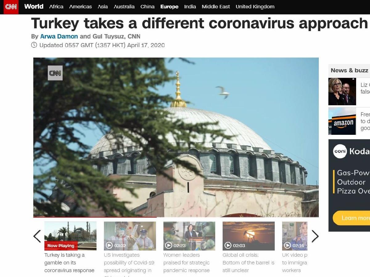 CNN'den corona virüse "farklı" Türkiye yorumu
