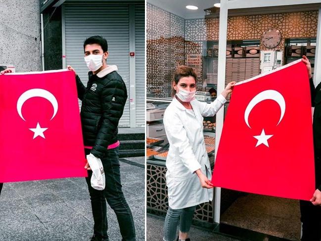 İstanbul'da 23 Nisan için 100 bin bayrak dağıtıldı!