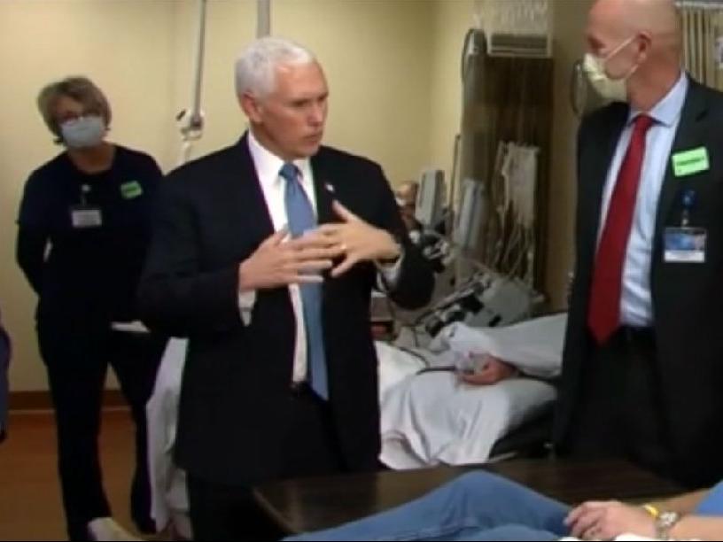 Trump'ın sağ kolundan tepki çeken görüntü! Elini kolunu sallayarak hastane gezdiğine pişman oldu