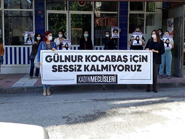 Kadınlar Gülnur Kocabaş cinayetini protesto etti