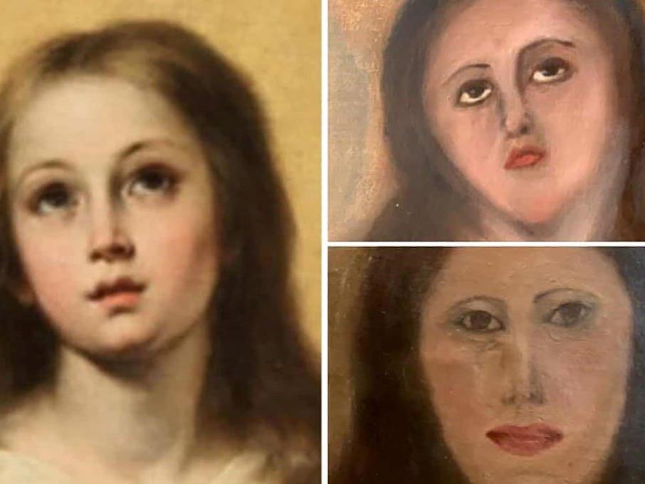 Meryem Ana tablosuna sanat katliamı! Restore edecekken tanınmaz hale getirdi