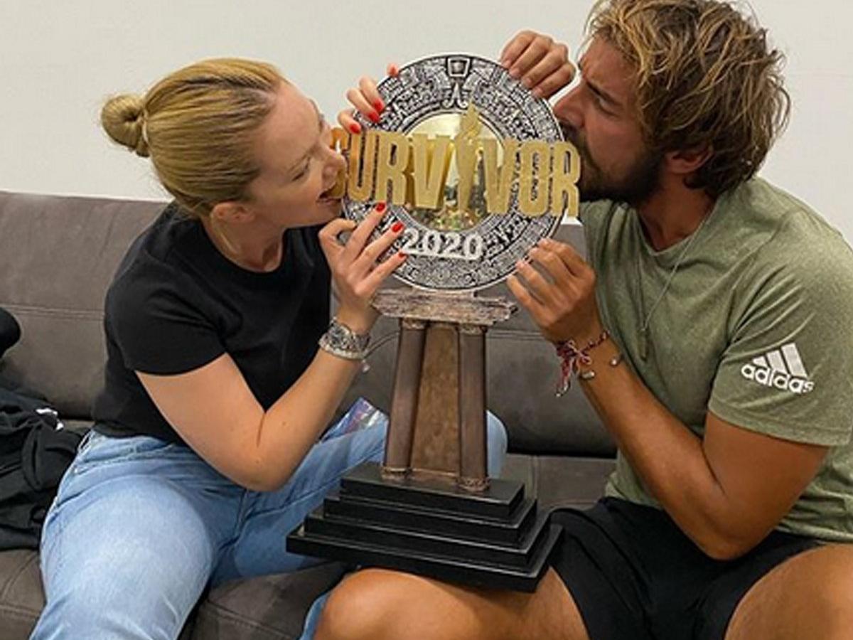 Danla Bilic ve Cemal Can Survivor 2020 kupasının tadına baktı