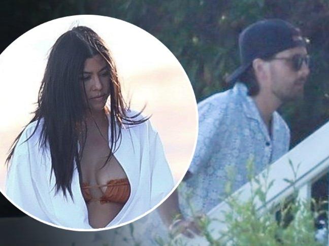 Kourntey Kardashian eski sevgilisi Scott Disick ile Malibu'da görüntülendi